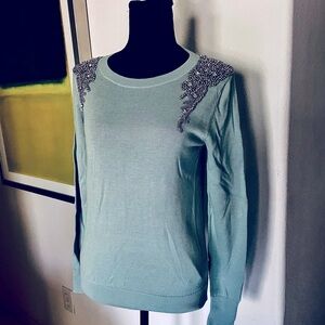 Light Blue pullover cotton seeater